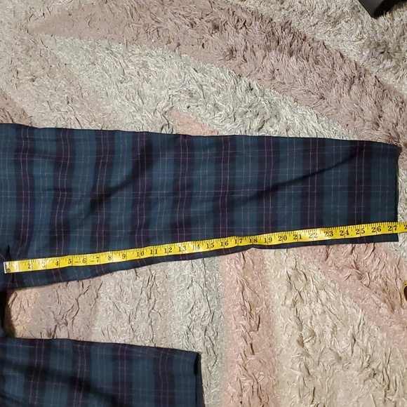 Banana Republic Hayden Pant Green Plaid NWOT  sz 10 - Picture 7 of 9